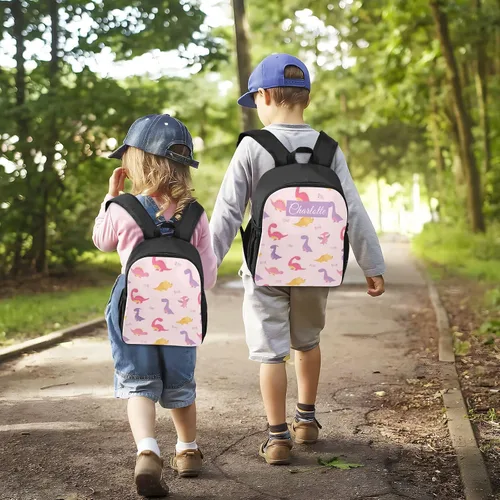 Vista 7 de Naanle Mochila personalizada para niños y niñas, mochila de bebé, multicolor 08, Mochilas de mochila