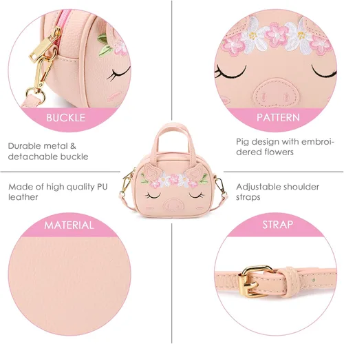 Vista 4 de mibasies Bolso para niñas pequeñas de 3 a 8 años