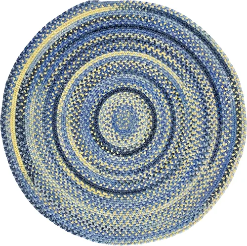 Vista 82 de Capel American Heritage Barn Blue Alfombra Trenzada de Cesta de 0' 12" Azul granero