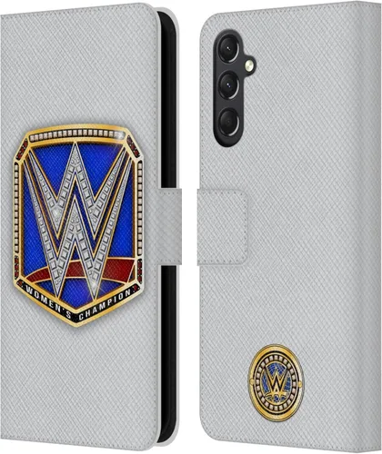 Vista 120 de Head Case Designs Officially Licensed WWE Cruiserweight Champion Title Belts Leather Wallet Case Compatible with Samsung Galaxy A07 4G Campeón