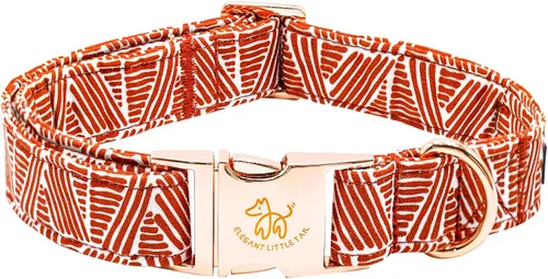 Vista 30 de Elegant little tail Collar para perro de Pascua, collar de perro con estampado de huevos de conejo, collar para mascotas, collar rosa para perros