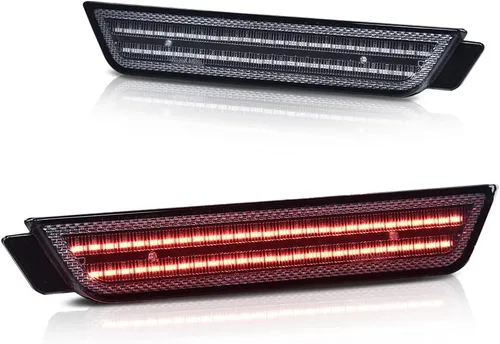 Vista 10 de CHEDA Par de luces LED de marcador lateral delantero y trasero compatible con Chevy Camaro LS, LT, SS, Z/28, ZL1, lente transparente 2010-2015