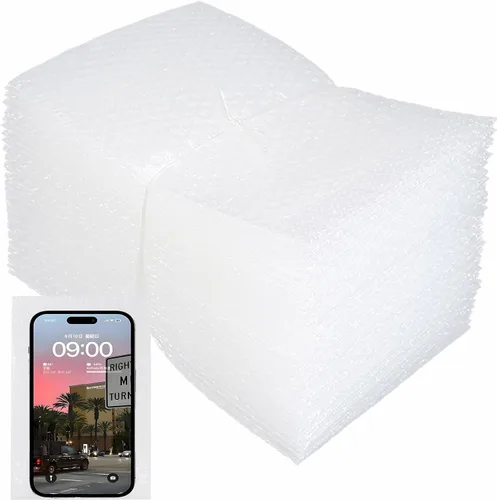Vista 12 de 200 bolsas de burbujas de 3 x 4 pulgadas para compras, bolsas de burbujas de doble pared para embalaje por correo, mudanza y almacenamiento