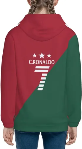 Vista 8 de Luja Dling Ronaldo #7 Cr7 - Sudadera con capucha para adolescentes con bolsillo