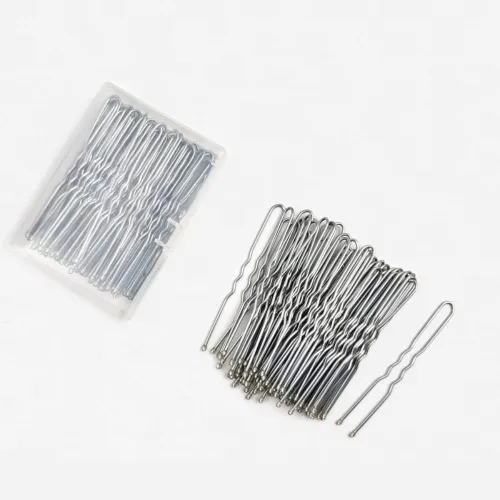 Vista 10 de Horquillas de pelo negro para boda en forma de U (120 unidades)