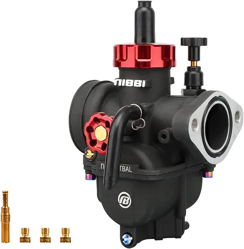Vista 7 de NIBBI Carburador PE17mm, Carburador de 17mm para motor de motocicleta de 90cc 100cc 110cc con carburador Jets - Para Dirt Pit Bike Mini Bike