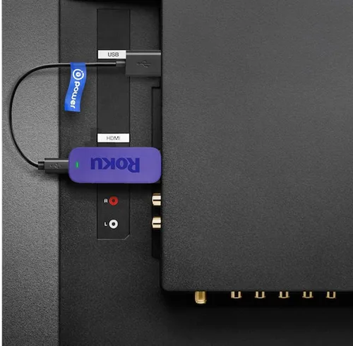 Vista 2 de T POWER Cable de alimentación USB para Roku Express, Streaming Stick, HDMI 3500 3500XB, Google Chromecast V1, V2 2015, diseñado para alimentar tu