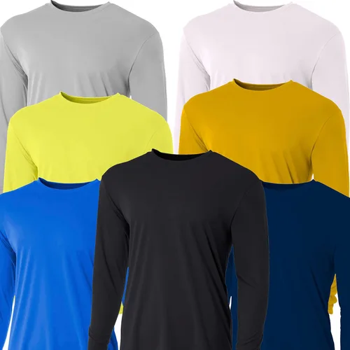 Vista 3 de Hardcore - Camiseta de manga larga para hombre con protección solar UV, ligera, holgada, de secado rápido