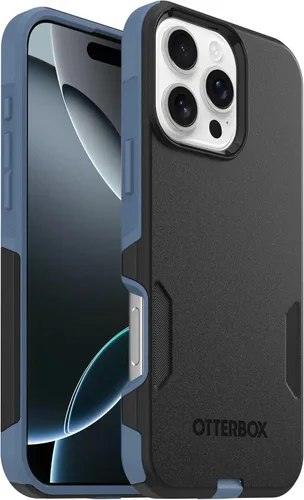 Vista 54 de OtterBox Funda para iPhone 16 Commuter Series - Jeans azul bebé, funda delgada y protectora para iPhone, de doble capa, absorción de impactos