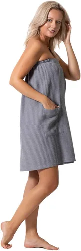 Vista 3 de Robe Direct Quick Dry, Lightweight Waffle Spa/Bath Wrap with Adjustable Closure & Elastic Top