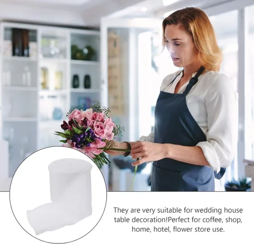 Vista 5 de EXCEART Papel de regalo Kraft Papel de regalo de flores de algodón absorbente de agua Envoltura de ramo de flores de repuesto de tubo de agua floral