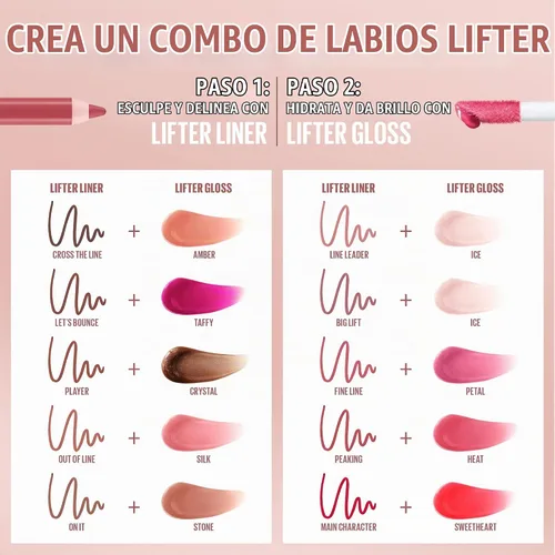 Vista 7 de Maybelline Lifter Gloss, Brillo de Labios Hidratante con Ácido Hialurónico, Alto Brillo para Labios Más Llenos, Perla, Perla Plateada Transparente
