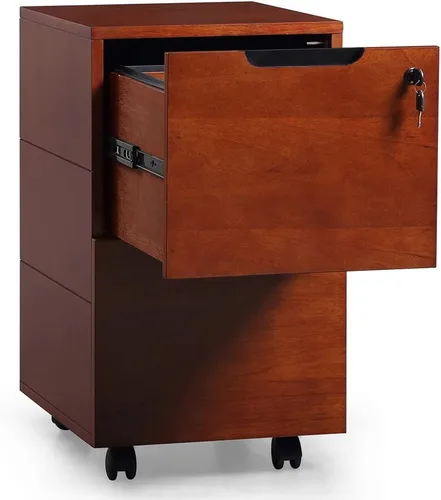 Vista 6 de ZURI Hayes Modern - Pedestal móvil de 2 cajones para llenado de letras y legales, ligero