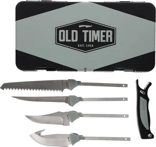 Vista 9 de Old Timer Trail Boss Cuchillo de filete de 5.25 pulgadas con hoja fija de acero inoxidable, construcción de espiga completa, mango ergonómico