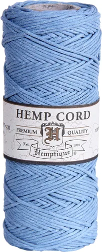 Vista 4 de Hemptique 5070812 Bobina de cordón de cáñamo, 10 libras, azul
