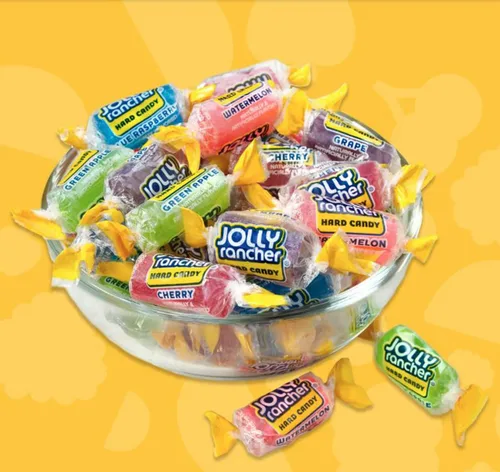 Vista 5 de Jolly Ranchers - Caramelos duros surtidos – Bolsa a granel de 2 libras aprox. 150 piezas Golosinas de fiesta con sabor a frutas