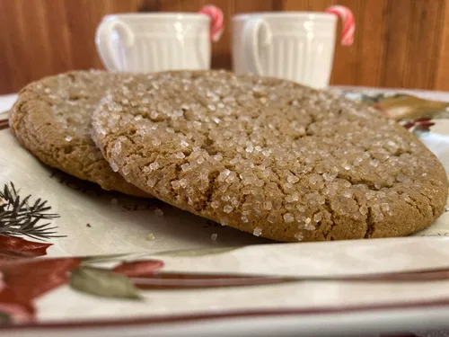Vista 3 de ¡Galletas de jengibre y melaza! 3 Galletas caseras grandes de 5 pulgadas!