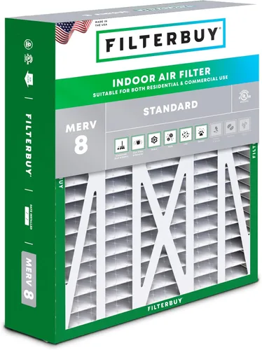 Vista 26 de Filterbuy Filtro de aire 10x17x2 MERV 8 Essential Dust & Allergy Defense (paquete de 1), filtros exteriores plisados electrostáticos para sistema