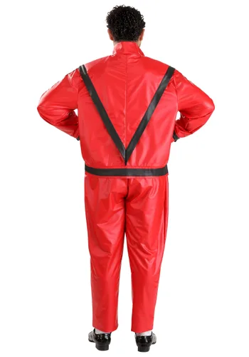 Vista 2 de Disfraz de Michael Jackson Thriller para Hombre Talla Plus Multicolor