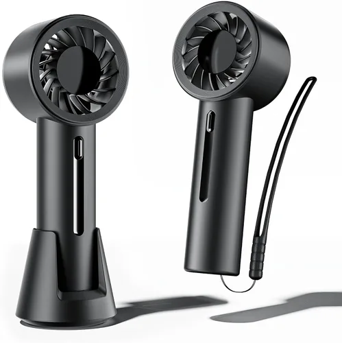 Vista 9 de Mini ventilador portátil, pequeños ventiladores de mano para Rosa