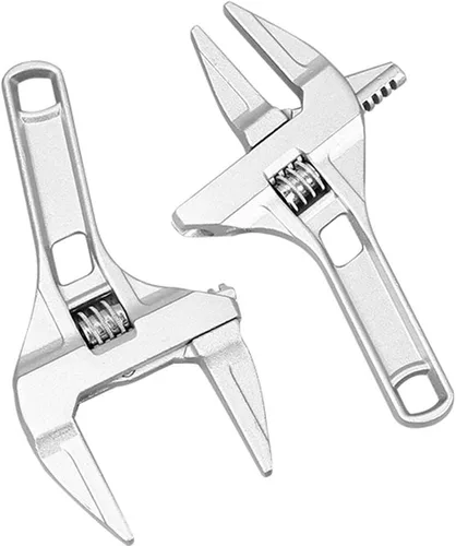 Vista 3 de Adjustable Wrench Large Opening Bathroom Spanner Wrenches Wide Jaw 6-68mm Aluminum Alloy Spanner Wrenches Shank Plumber