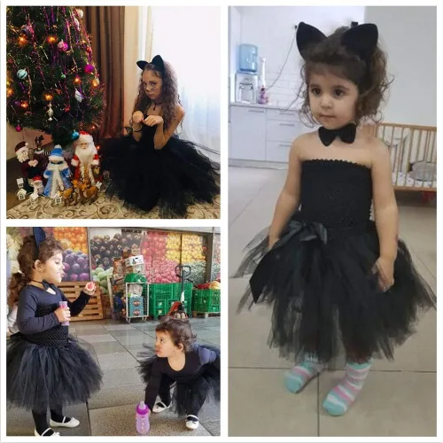 Vista 2 de Tutu Dreams - Disfraz de gato para niñas de 1 a 10 años