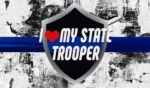 Vista 2 de Makoroni - I LOVE MY STATE TROOPER Policía policías - 11 oz. Taza de café única.