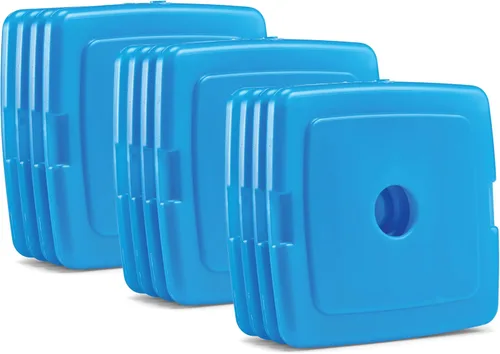 Vista 7 de Cool Coolers by Fit + Fresh, 4 Pack Slim Ice Packs, Space Saving Reusable Ice Packs for Lunch Boxes or Coolers