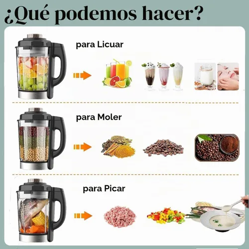 Vista 5 de Mezclador de procesador de alimentos Combo, máquina de cocina todo en uno