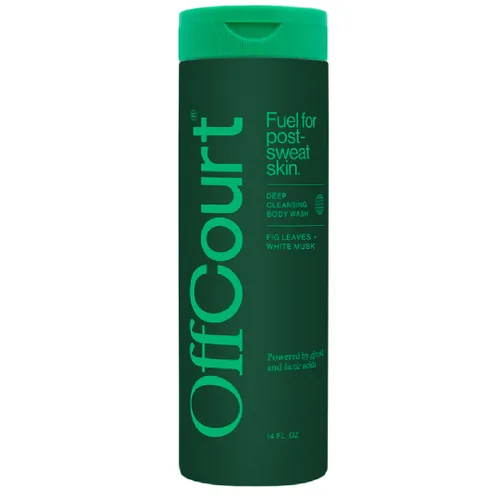 Vista 11 de OffCourt Gel de baño sin sulfato para hombres y mujeres, exfoliante que no seca con ácidos glicólicos y lácticos, deja la piel fresca y suave