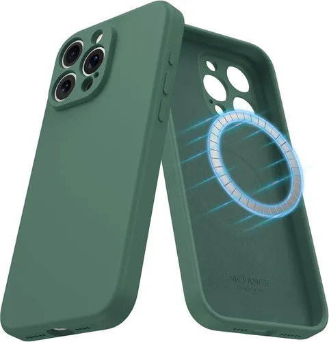 Vista 14 de Funda de silicona con soporte para iPhone 17 Pro [compatible con MagSafe] [Protección completa de la cámara] (6.3 pulgadas 2025), fundas de teléfono