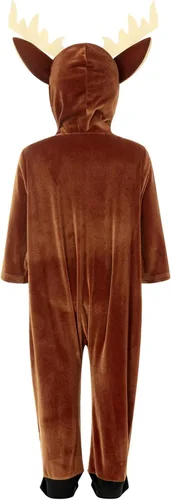 Vista 4 de JBEELATE Disfraz de animal de Halloween para niños pequeños, sin mangas, con capucha, unisex, para cosplay