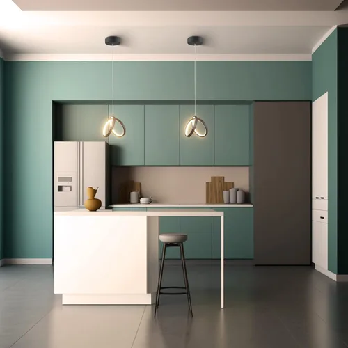 Vista 3 de Iluminación colgante moderna de isla, con control remoto regulable y aplicación de lámpara Samrt, lámpara de techo negra colgante ajustable