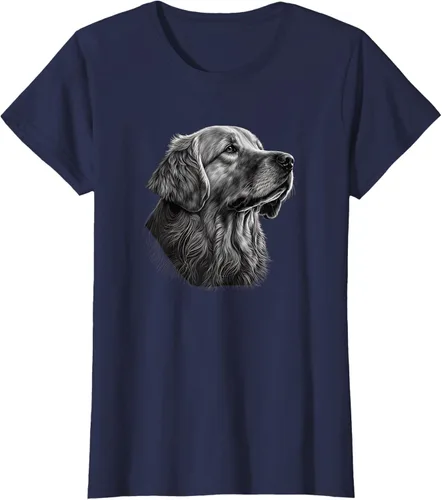 Vista 31 de Camiseta divertida Golden Retriever, Negro
