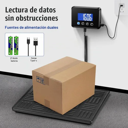 Vista 4 de KUAIVO Báscula de envío, báscula digital para equipaje de servicio pesado de 660 libras para paquetes, báscula postal de alta precisión de 0.35
