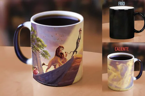 Vista 3 de Thomas Kinkade's The Lion King Morphing - Tazas de desayuno Negro