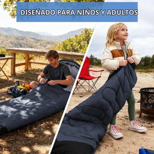 Vista 5 de oaskys Camping Sleeping Bag - 3 Season Warm & Cool Weather - Summer Spring Fall Lightweight Waterproof for Adults Kids - Camping Essentials Gear