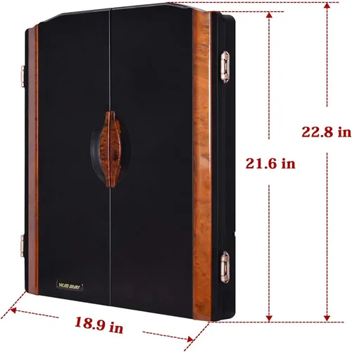 Vista 5 de Electronic Dart Board LED Electric Digital Boards with Cabinet 12 Darts 38 Games with 211 Variations,Low Bounce-Outs,for 16 Players; 5 Levels