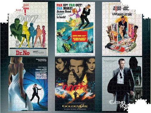 Vista 7 de James Bond - All 6 Bonds - Rompecabezas de 1000 piezas