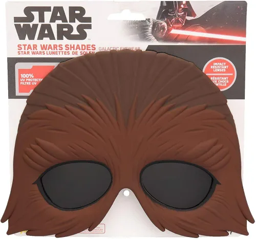 Vista 2 de Sun-Staches Star Wars Chewbacca Chewie Shades, disfraz de fiesta Favor Gafas de sol UV400, talla única (SG3451) Marrón