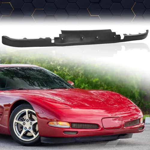 Vista 8 de PIT66 Conjunto de Deflector de Aire del Alerón Inferior Delantero Compatible con Chevy C5 Corvette 1997-2004 con Soporte Lateral