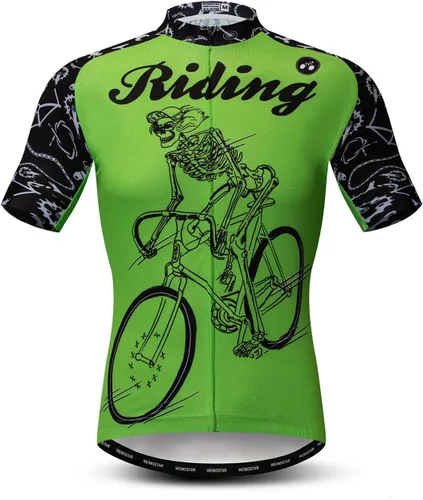 Vista 35 de Camisetas de ciclismo para hombre, camiseta de ciclismo de montaña, manga corta, transpirable, camisetas de ciclismo de secado rápido