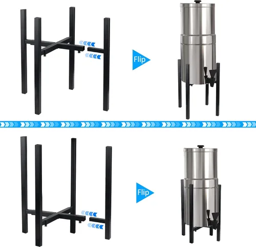 Vista 5 de Dispensador de filtro de agua, soporte para mostrador de bebidas, soporte para dispensadores de agua por gravedad de encimera