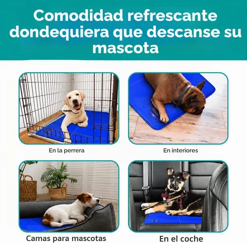 Vista 5 de Arf Pets Alfombrilla de enfriamiento para perros – Almohadilla de gel de auto-enfriamiento para camas, perreras y jaulas Duradera, no tóxica