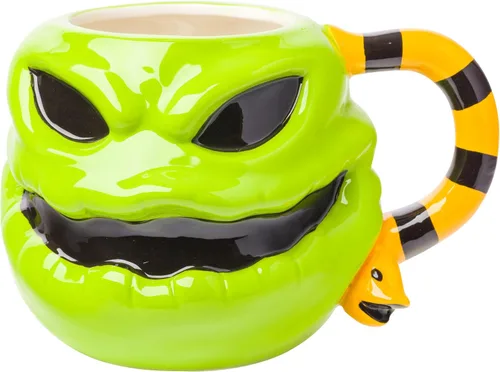 Vista 57 de Silver Buffalo Disney Alicia en el país de las maravillas Taza de té apiladas de cerámica esculpida en 3D, 20 onzas (591.4 ml)