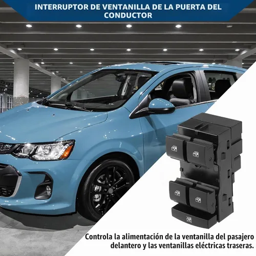 Vista 3 de No.95188244 / Interruptor de ventana delantera del lado del conductor/puerta de repuesto para Chevrolet Sonic 2012-2018 / Interruptor de ventana