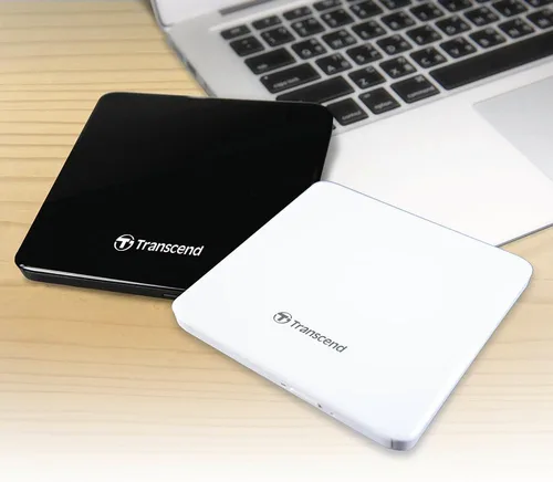 Vista 5 de Transcend Unidad óptica portátil extra delgada del escritor de DVD de 8K (TS8XDVDS-K)
