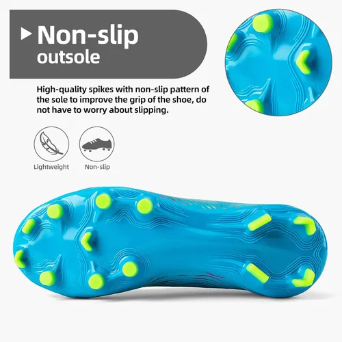 Vista 5 de Zapatos de fútbol para niños, zapatos de fútbol para niñas, zapatos deportivos para exteriores