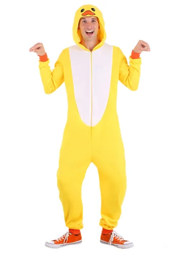 Vista 3 de Mameluco de Pato Amarillo para Adultos Multicolor