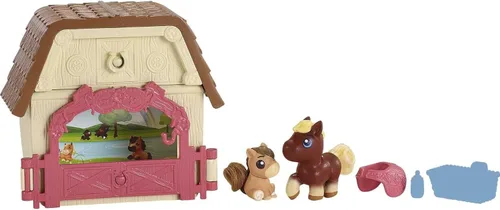 Vista 3 de Mattel Spirit Untamed - Mini juego con figura de personaje pequeño, caballo y 3 accesorios, tema de festival con desembalaje sorpresa